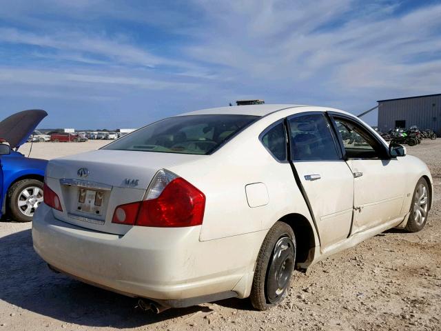 JNKBY01EX6M202548 - 2006 INFINITI M45 BASE WHITE photo 4