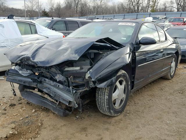 2G1WX12K349315664 - 2004 CHEVROLET MONTE CARL BLACK photo 2