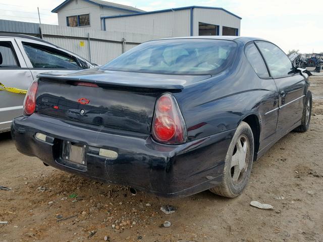 2G1WX12K349315664 - 2004 CHEVROLET MONTE CARL BLACK photo 4