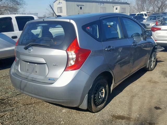 3N1CE2CPXEL399869 - 2014 NISSAN VERSA NOTE GRAY photo 4