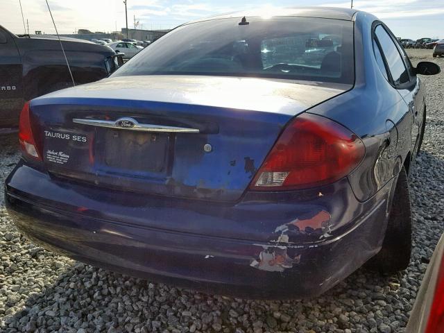 1FAFP55U01A183836 - 2001 FORD TAURUS SES BLUE photo 4