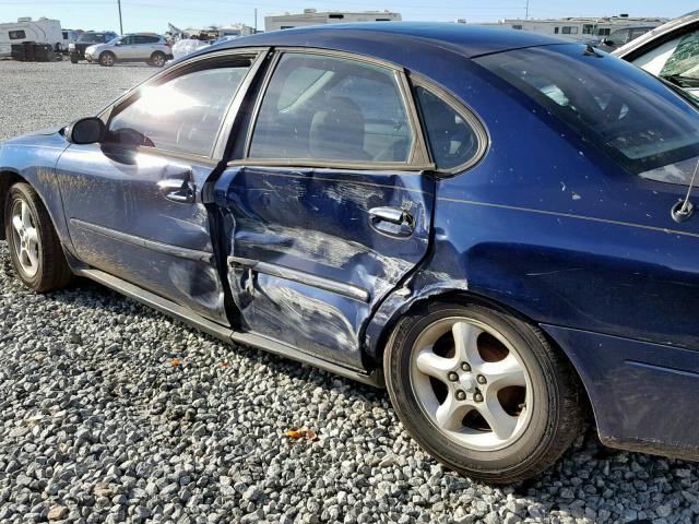 1FAFP55U01A183836 - 2001 FORD TAURUS SES BLUE photo 9