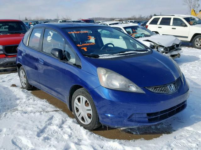 JHMGE88259S062367 - 2009 HONDA FIT BLUE photo 1