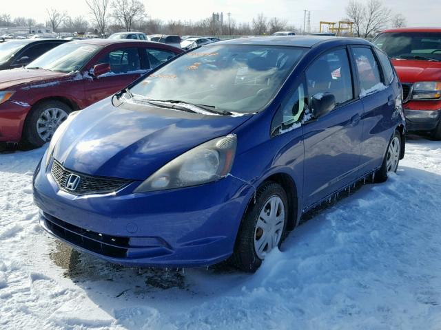 JHMGE88259S062367 - 2009 HONDA FIT BLUE photo 2