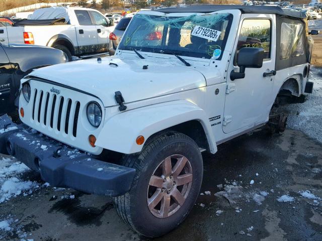 1C4AJWAG9DL670988 - 2013 JEEP WRANGLER S WHITE photo 2