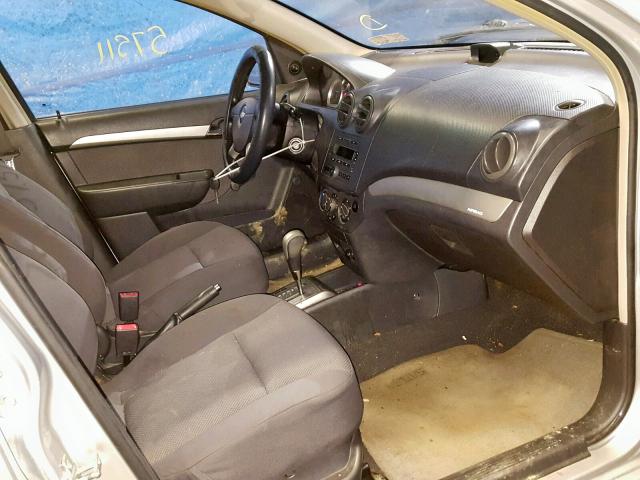 KL1TD566X8B234776 - 2008 CHEVROLET AVEO BASE ვერცხლისფერი ფოტო 5