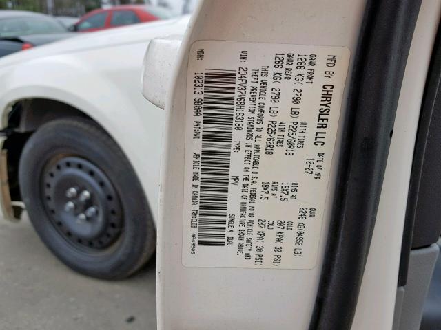 2D4FV37V68H163180 - 2008 DODGE MAGNUM SXT WHITE photo 10