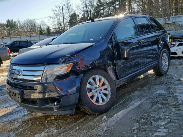 2FMDK4JC6ABB61265 - 2010 FORD EDGE SEL BLUE photo 2