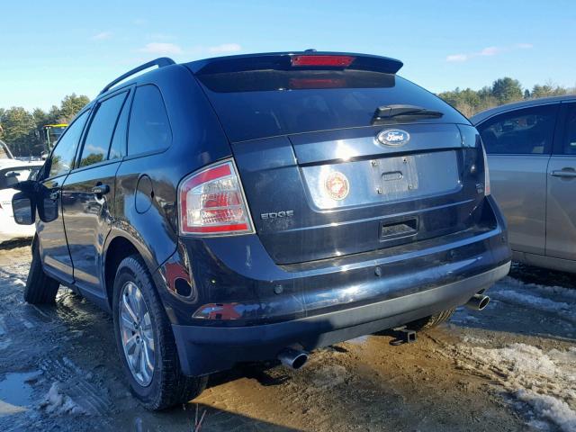 2FMDK4JC6ABB61265 - 2010 FORD EDGE SEL BLUE photo 3