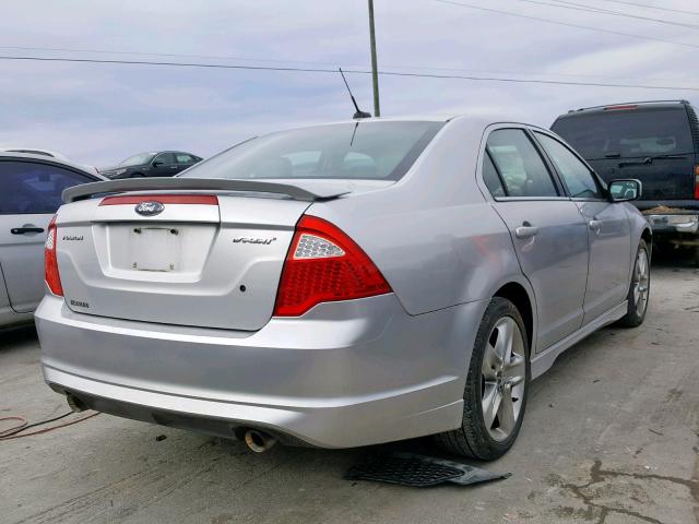 3FAHP0KC4CR297189 - 2012 FORD FUSION SPO SILVER photo 4