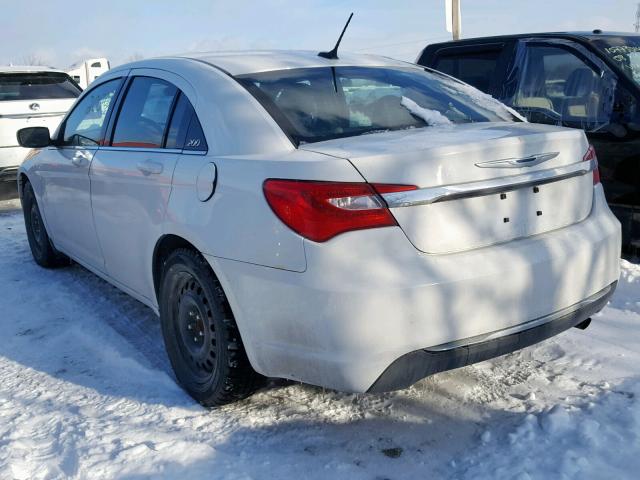 1C3CCBBBXDN500193 - 2013 CHRYSLER 200 TOURIN WHITE photo 3