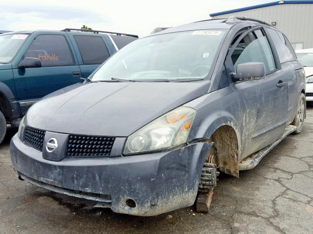 5N1BV28U95N116302 - 2005 NISSAN QUEST S CHARCOAL photo 2