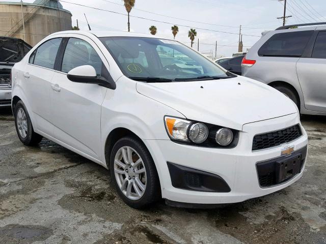 1G1JC5SH1D4159192 - 2013 CHEVROLET SONIC LT WHITE photo 1