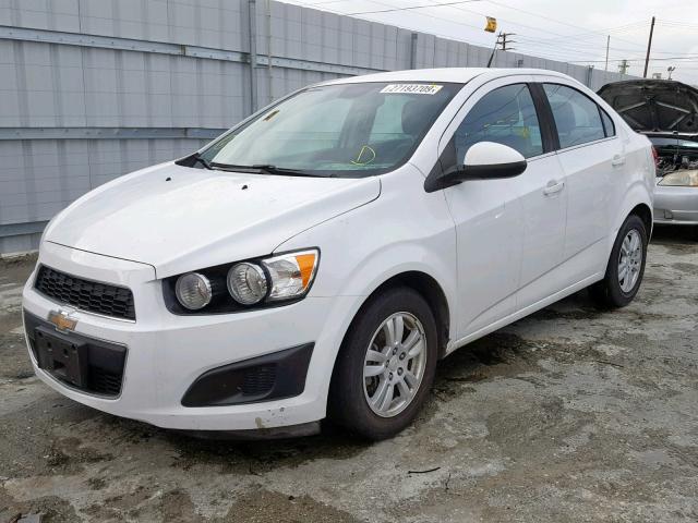 1G1JC5SH1D4159192 - 2013 CHEVROLET SONIC LT WHITE photo 2