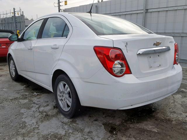 1G1JC5SH1D4159192 - 2013 CHEVROLET SONIC LT WHITE photo 3