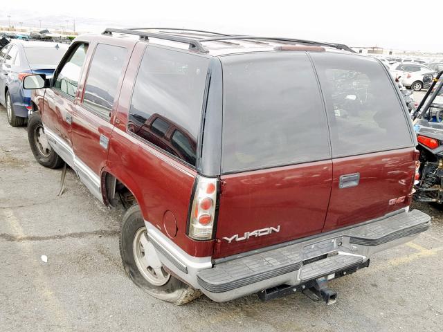 1GKEC13R2XJ732958 - 1999 GMC YUKON RED photo 3