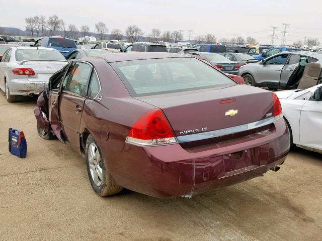 2G1WB58K979264785 - 2007 CHEVROLET IMPALA LS MAROON photo 3