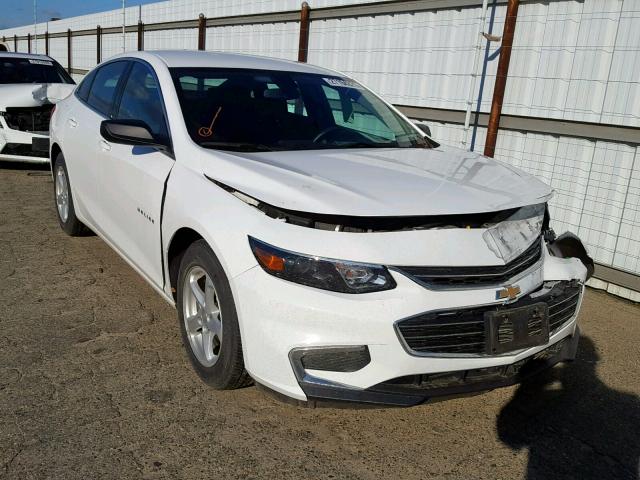 1G1ZB5ST2HF165118 - 2017 CHEVROLET MALIBU LS WHITE photo 1