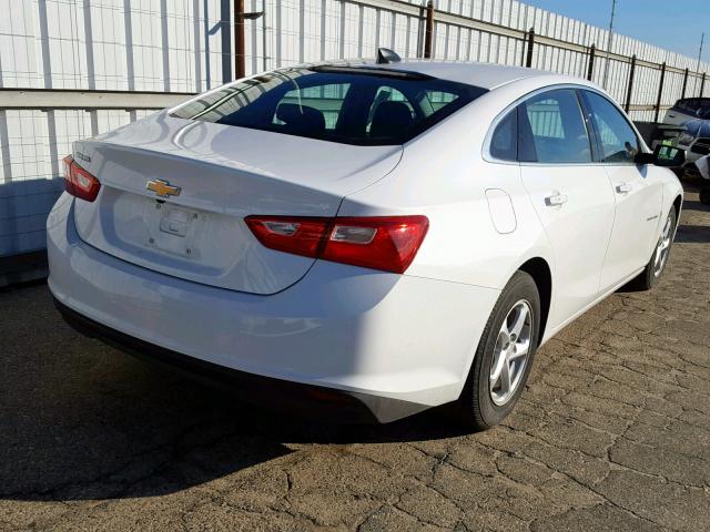 1G1ZB5ST2HF165118 - 2017 CHEVROLET MALIBU LS WHITE photo 4