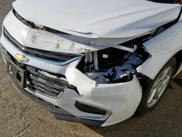 1G1ZB5ST2HF165118 - 2017 CHEVROLET MALIBU LS WHITE photo 9
