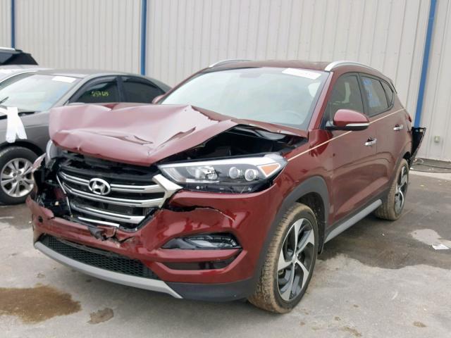 KM8J33A27HU413367 - 2017 HYUNDAI TUCSON LIM RED photo 2