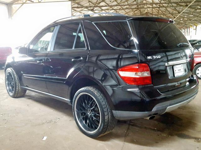 4JGBB86E07A284329 - 2007 MERCEDES-BENZ ML 350 BLACK photo 3