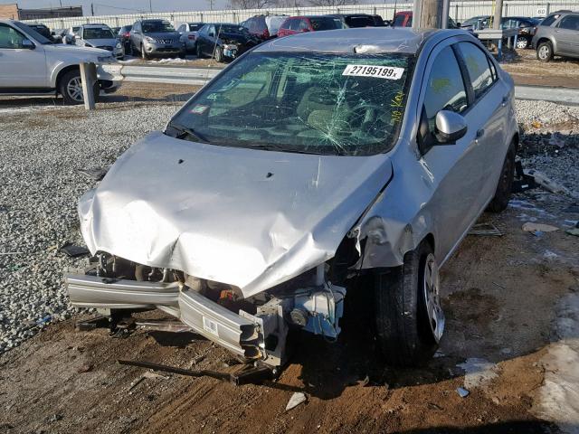 1G1JA5SH8D4116698 - 2013 CHEVROLET SONIC LS SILVER photo 2