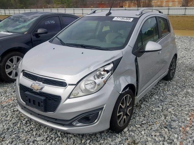 KL8CF6S99DC614519 - 2013 CHEVROLET SPARK 2LT SILVER photo 9