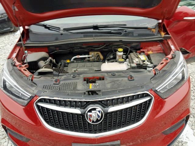 KL4CJASB3JB662590 - 2018 BUICK ENCORE PRE BURGUNDY photo 7