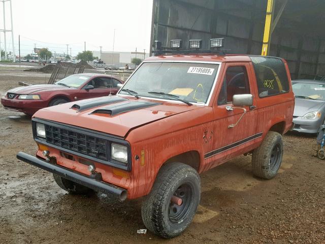 1FMCU14TXGUC39467 - 1986 FORD BRONCO II RED photo 2