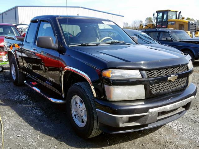 1GCCS198758222470 - 2005 CHEVROLET COLORADO BLACK photo 1