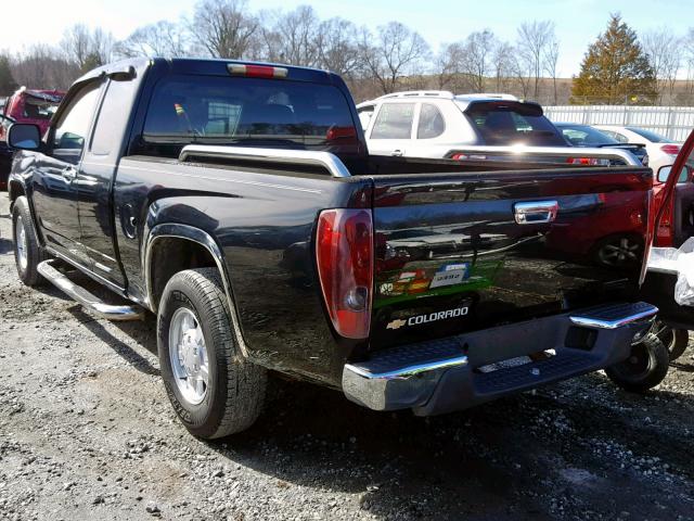 1GCCS198758222470 - 2005 CHEVROLET COLORADO BLACK photo 3