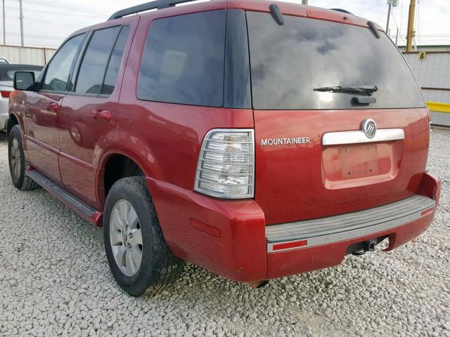 4M2EU37E28UJ02718 - 2008 MERCURY MOUNTAINEE BURGUNDY photo 3