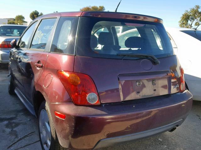 JTKKT624050115071 - 2005 TOYOTA SCION XA RED photo 3