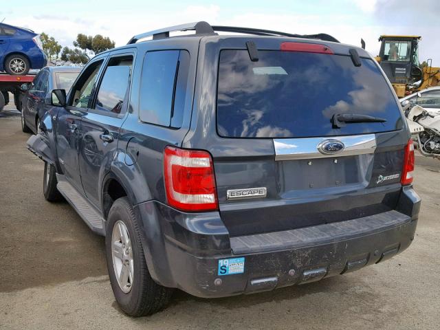 1FMCU49H88KD85000 - 2008 FORD ESCAPE HEV GRAY photo 3