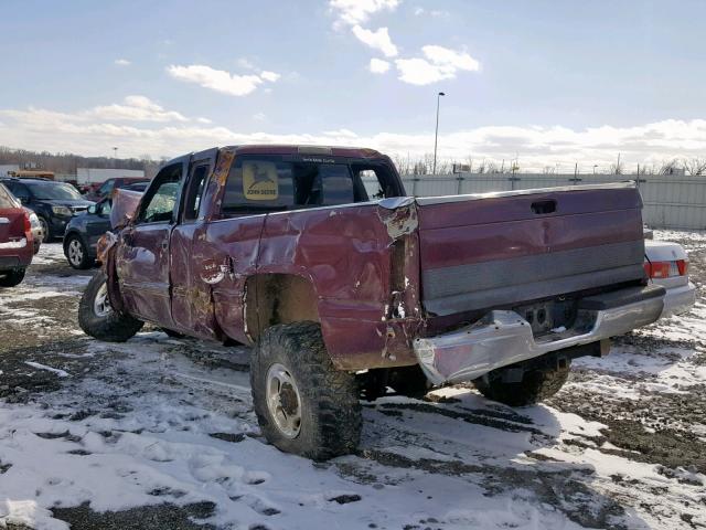 1B7KF23781J236774 - 2001 DODGE RAM 2500 BURGUNDY photo 3