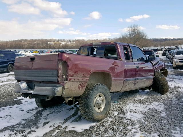 1B7KF23781J236774 - 2001 DODGE RAM 2500 BURGUNDY photo 4