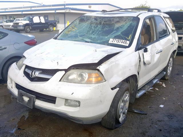 2HNYD18975H529071 - 2005 ACURA MDX TOURIN WHITE photo 2