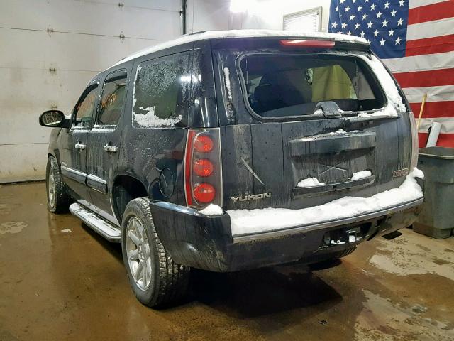 1GKFK63808J103387 - 2008 GMC YUKON DENA BLACK photo 3