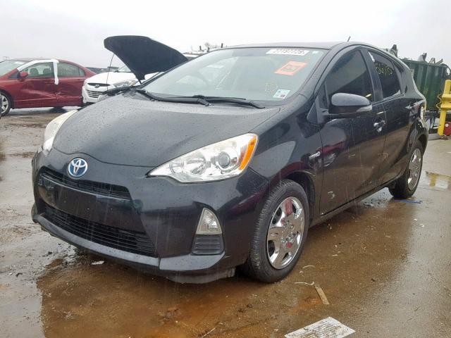 JTDKDTB34C1504930 - 2012 TOYOTA PRIUS C BLACK photo 2