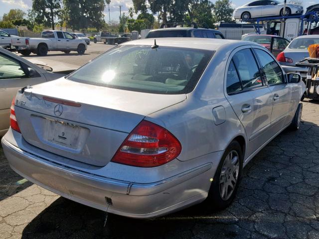 WDBUF56J76A775457 - 2006 MERCEDES-BENZ E 350 SILVER photo 4