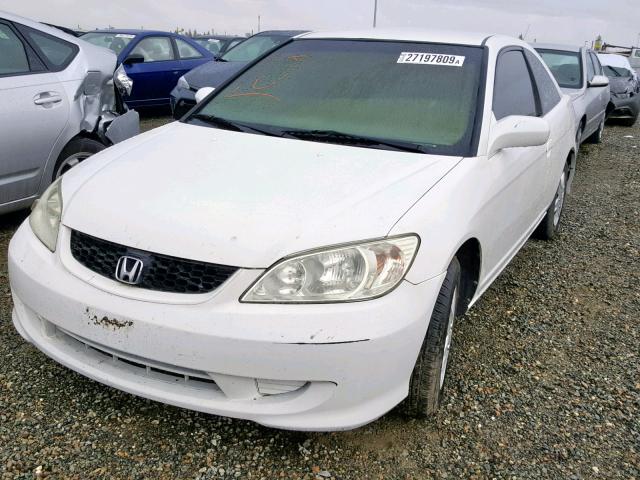 1HGEM22134L048609 - 2004 HONDA CIVIC DX V WHITE photo 2