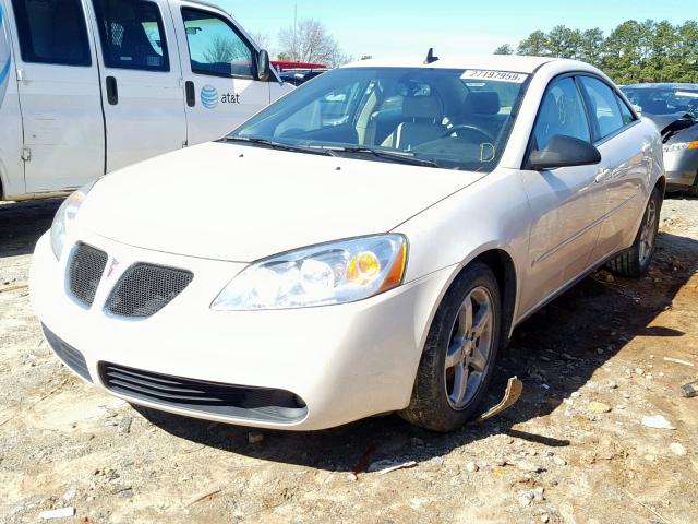 1G2ZH57N094109647 - 2009 PONTIAC G6 GT WHITE photo 2