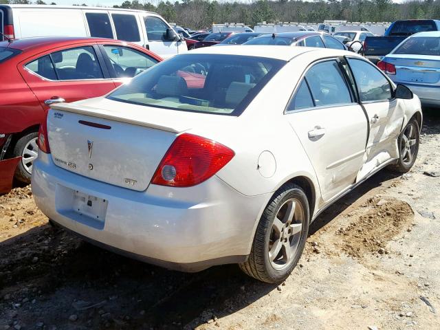 1G2ZH57N094109647 - 2009 PONTIAC G6 GT WHITE photo 4