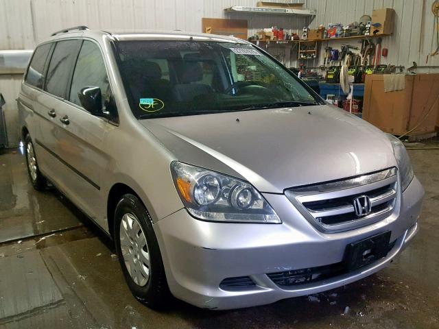 5FNRL38237B115144 - 2007 HONDA ODYSSEY LX SILVER photo 1