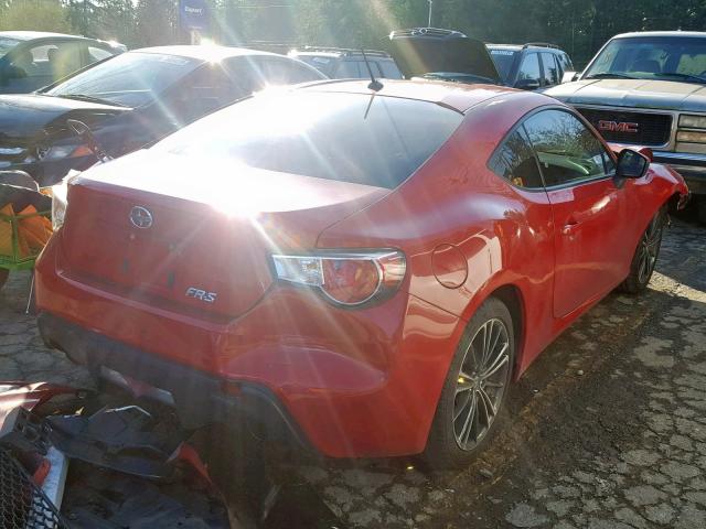 JF1ZNAA11D2724527 - 2013 TOYOTA SCION FR-S RED photo 4