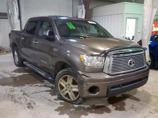 5TFHY5F14AX108946 - 2010 TOYOTA TUNDRA CRE BROWN photo 1