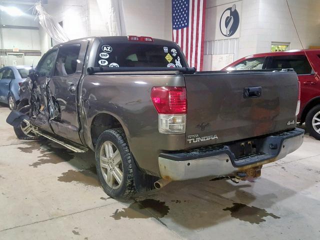 5TFHY5F14AX108946 - 2010 TOYOTA TUNDRA CRE BROWN photo 3