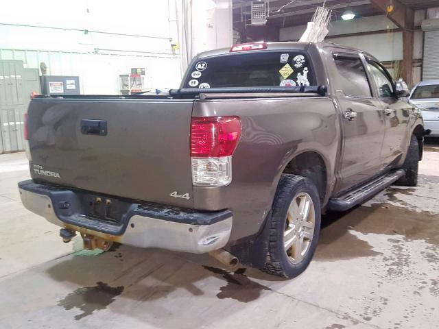 5TFHY5F14AX108946 - 2010 TOYOTA TUNDRA CRE BROWN photo 4