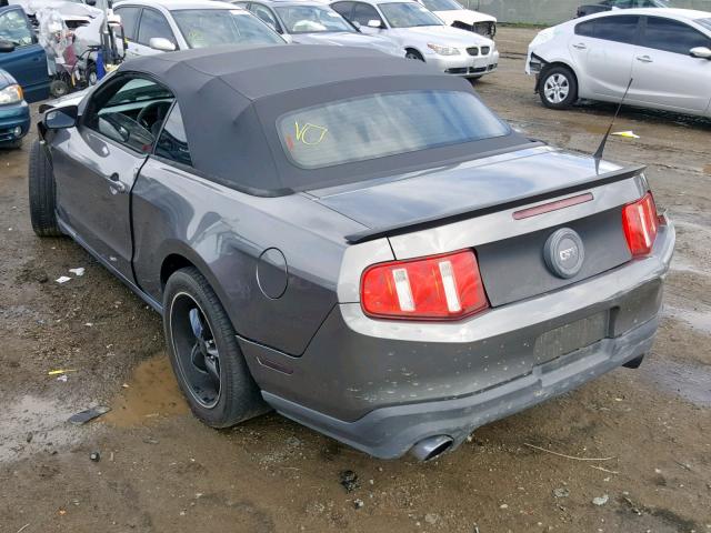 1ZVBP8FF1C5262211 - 2012 FORD MUSTANG GT GRAY photo 3
